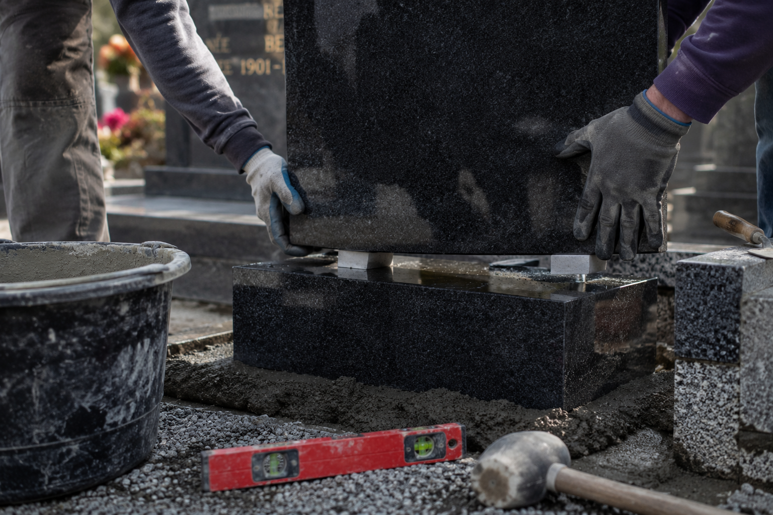 Travaux de cimetière